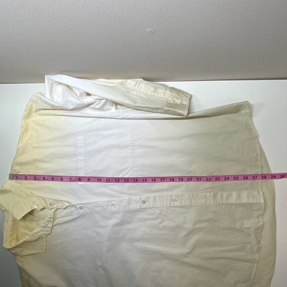 NWOT | ATM | Ombré Poplin Button Down Shirt | Yellow | Large - Picture 14 of 16